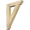 Ekena Millwork Traditional Slat Rough Sawn Bracket, Douglas Fir, 4"W x 24"D x 32"H BKT04X24X32TRA06RDF - alternate 1